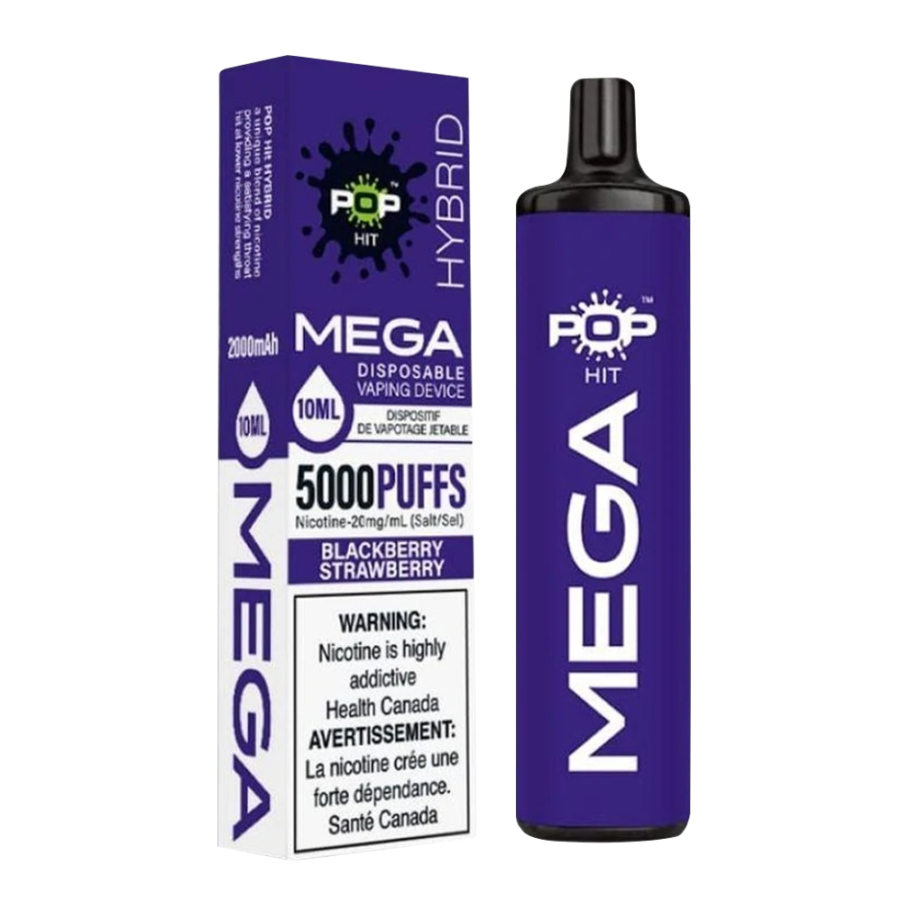 POP Mega Disposable Vape Blackberry Strawberry
