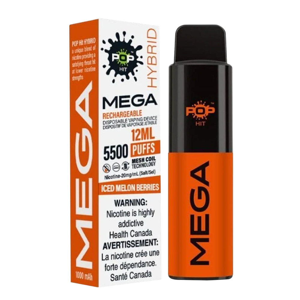 POP Mega Mesh Disposable Vape Iced Melon Berries