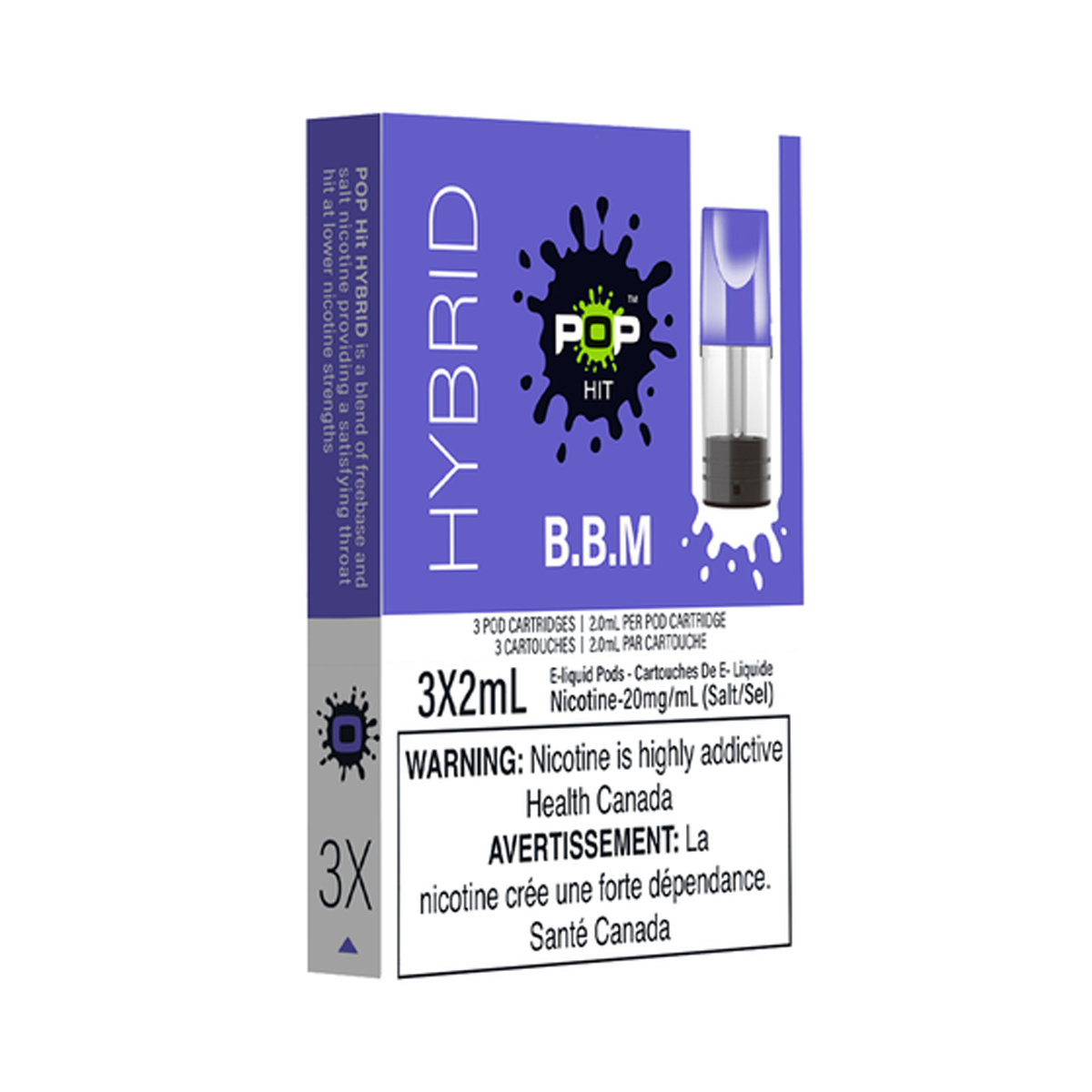 POP Hybrid Vape Pods - 3 Pack B.B.M