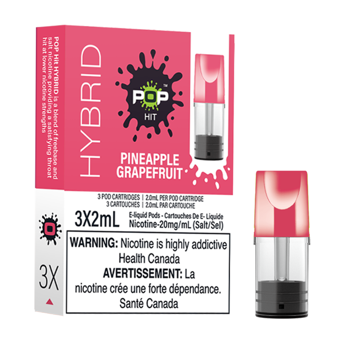 Pop Hybrid Pods | Pineapple Grapefruit | Buy 3 Get 4 Promotion Pop Vapor Pop Hybrid Pods | Pineapple Grapefruit | Buy 3 Get 4 Promotion Pop Vapor