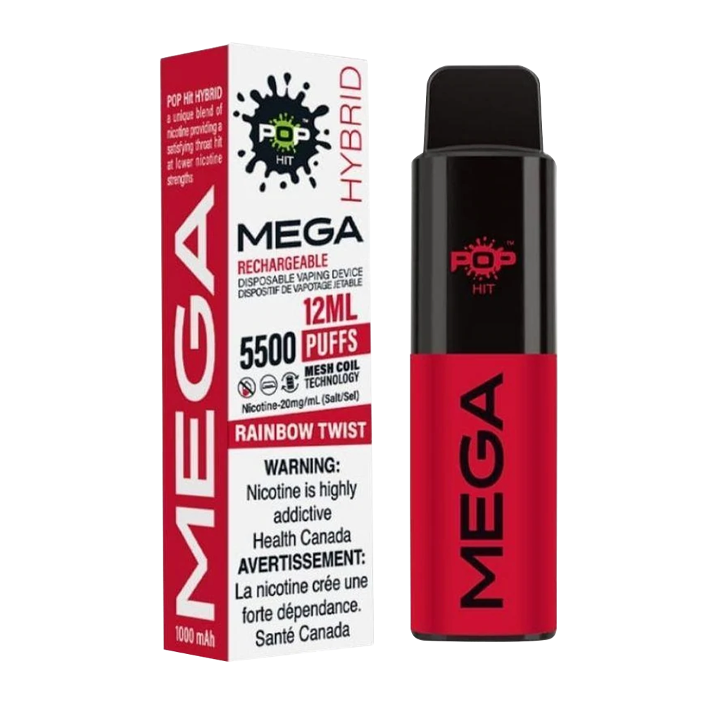 POP Mega Mesh Disposable Vape Rainbow Twist
