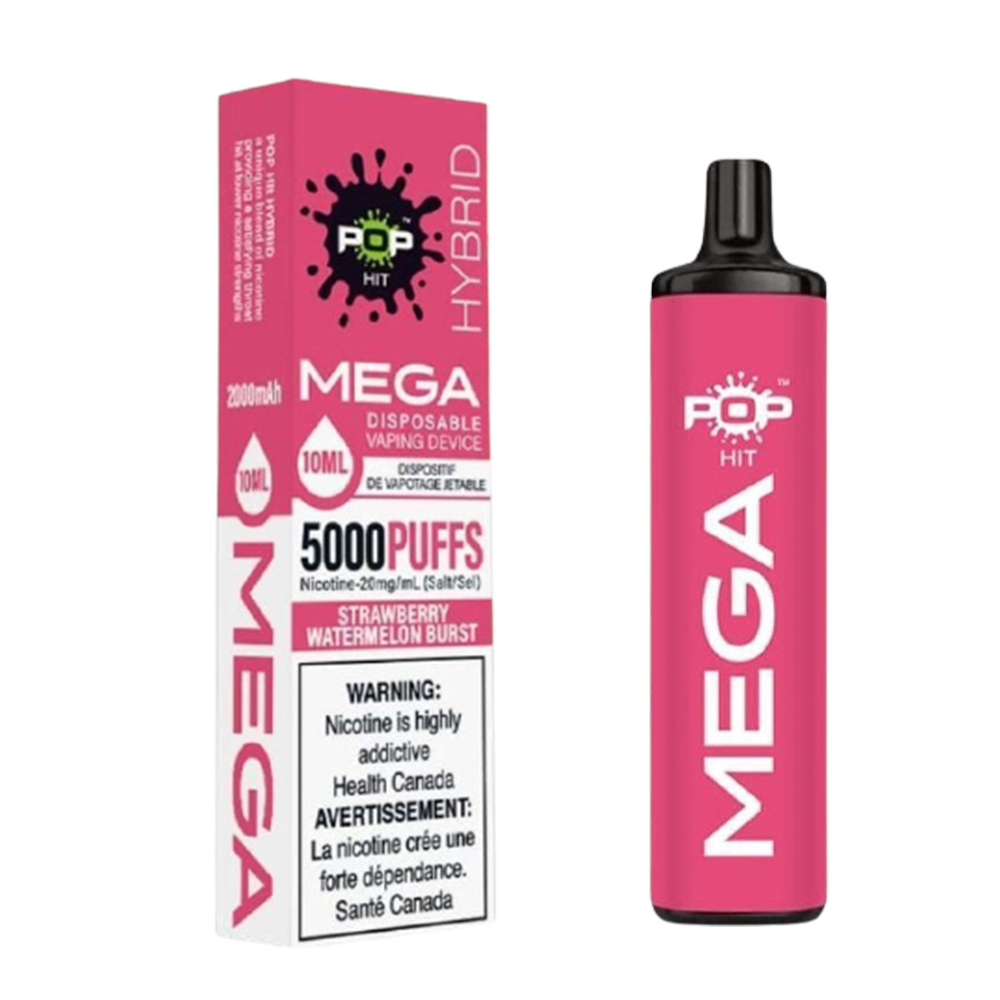 POP Mega Disposable Vape Strawberry Watermelon Burst