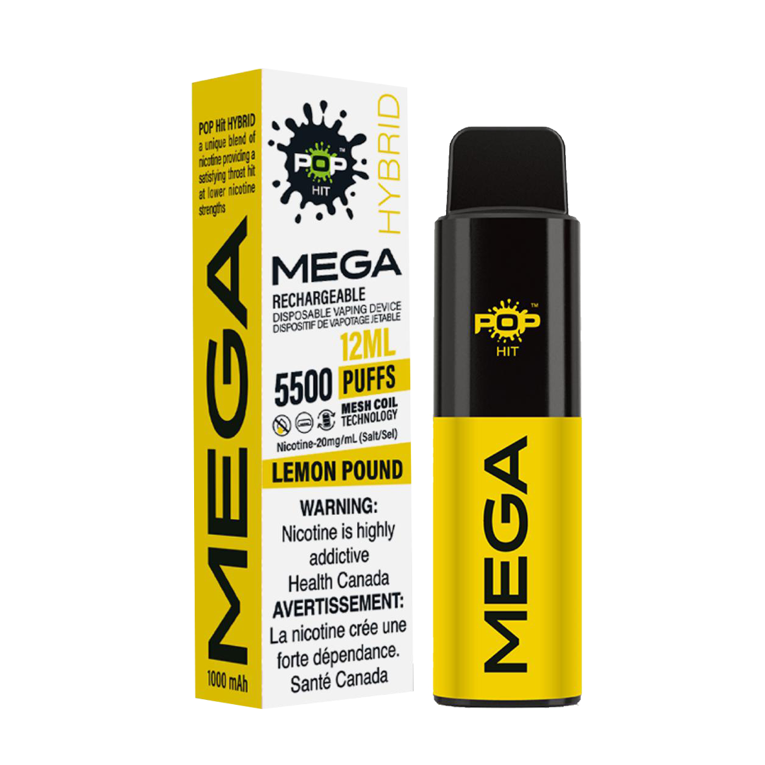 POP Mega Mesh Disposable Vape Lemon Pound