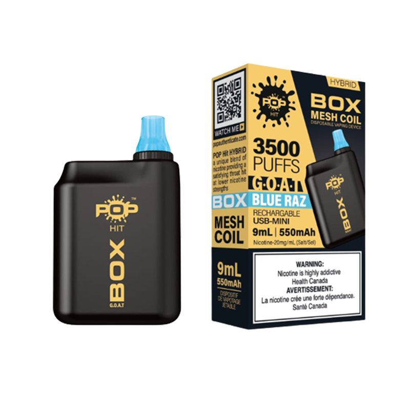 Pop Box Disposable Vape | Blue Raz | Buy 3 Get 4 Promotion Pop Vapor Pop Box Disposable Vape | Blue Raz | Buy 3 Get 4 Promotion Pop Vapor