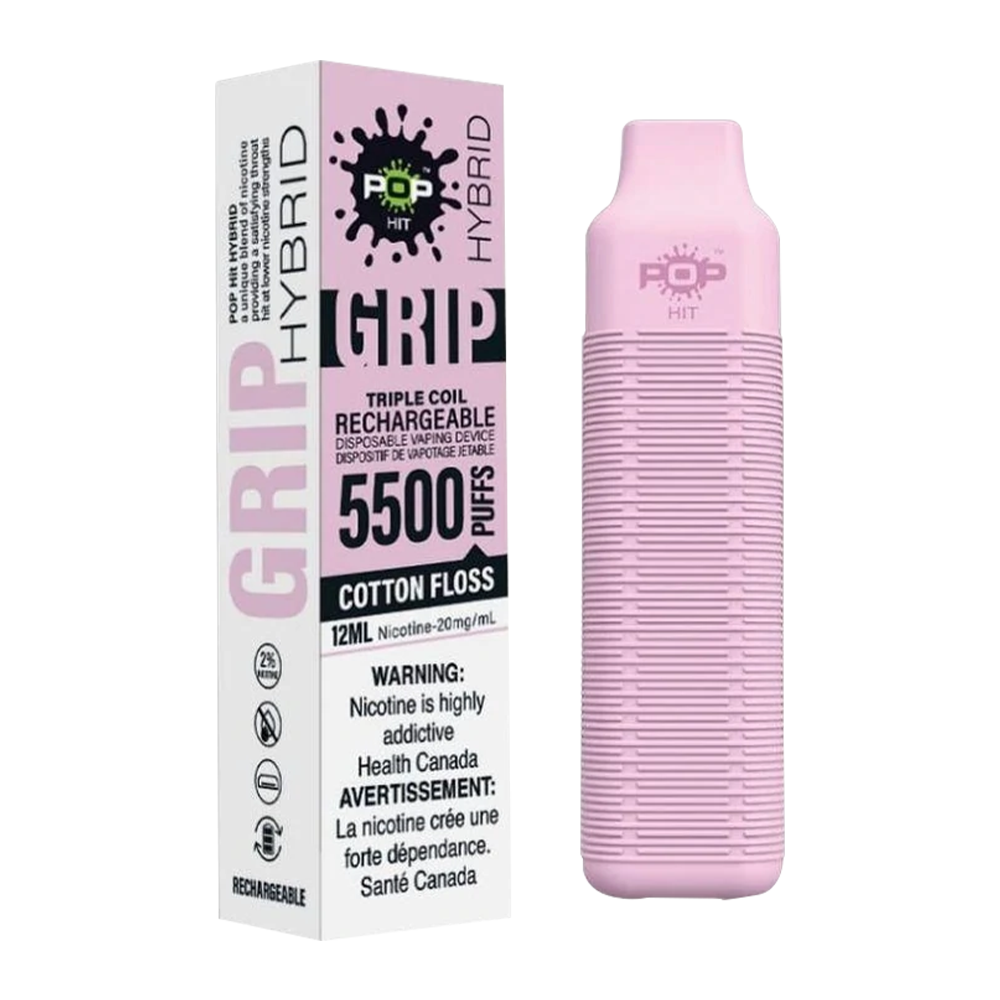 Pop Grip Disposable Vape | Cotton Floss | Buy 3 Get 4 Promotion Pop Vapor Pop Grip Disposable Vape | Cotton Floss | Buy 3 Get 4 Promotion Pop Vapor