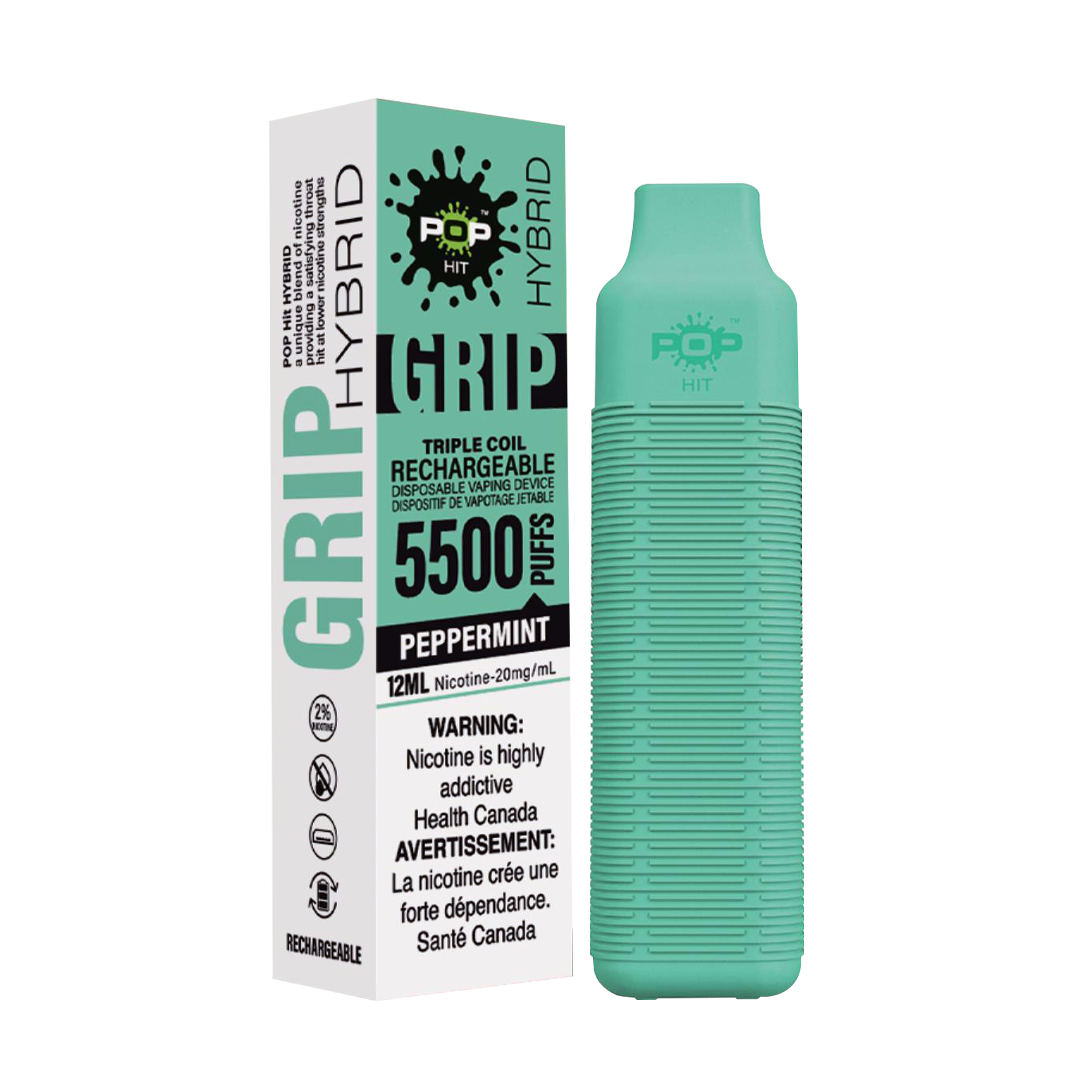 Pop Grip Disposable Vape | Peppermint | Buy 3 Get 4 Promotion Pop Vapor Pop Grip Disposable Vape | Peppermint | Buy 3 Get 4 Promotion Pop Vapor