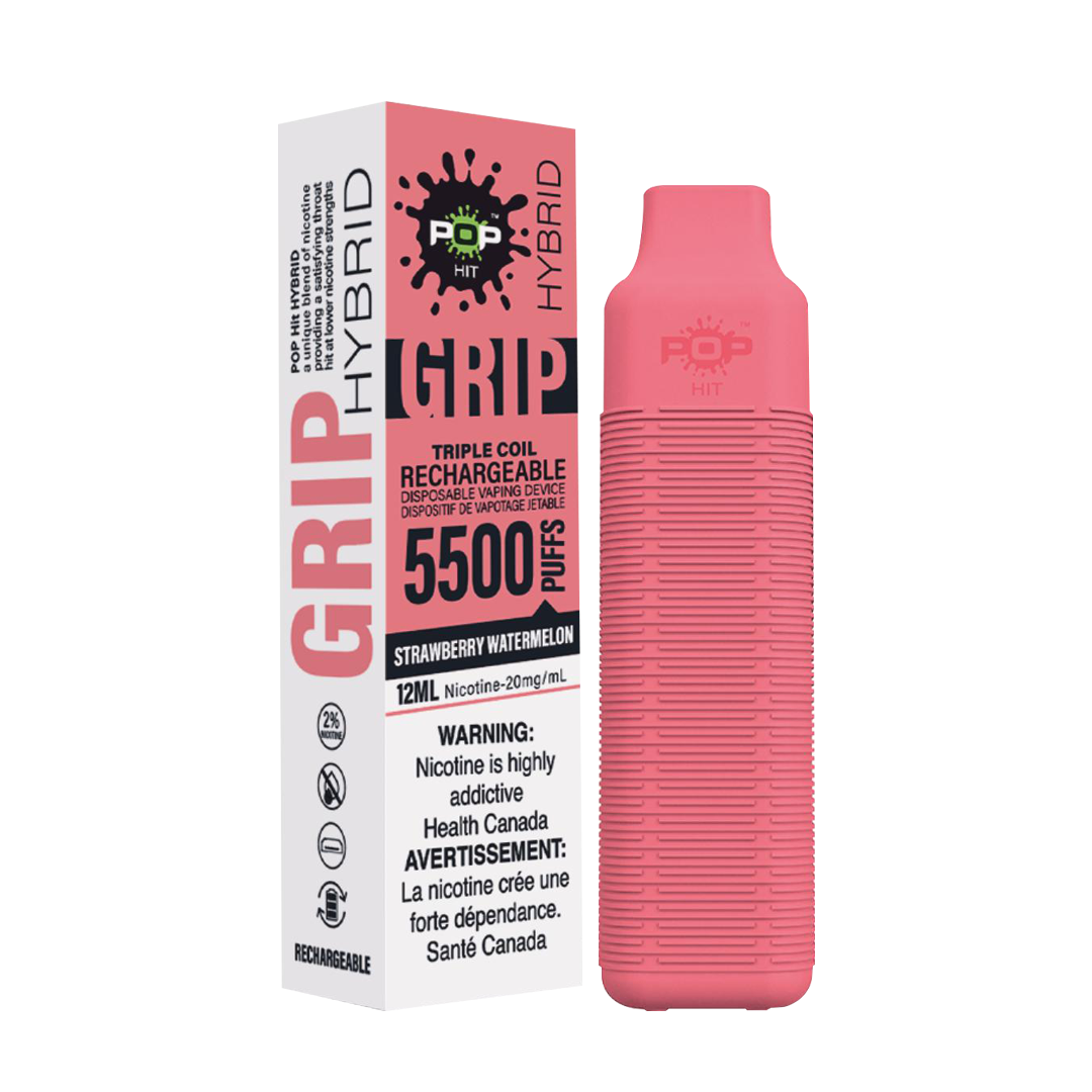 Pop Grip Disposable Vape | Strawberry Watermelon | Buy 3 Get 4 Promotion Pop Vapor Pop Grip Disposable Vape | Strawberry Watermelon | Buy 3 Get 4 Promotion Pop Vapor