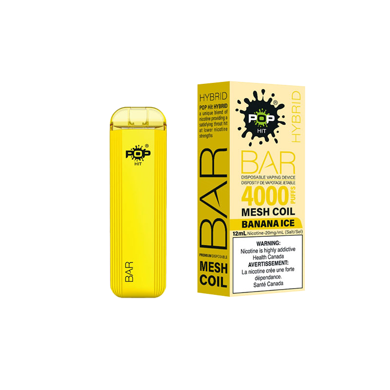 POP Bar 4000 Banana Ice disposable vape - Popvapor