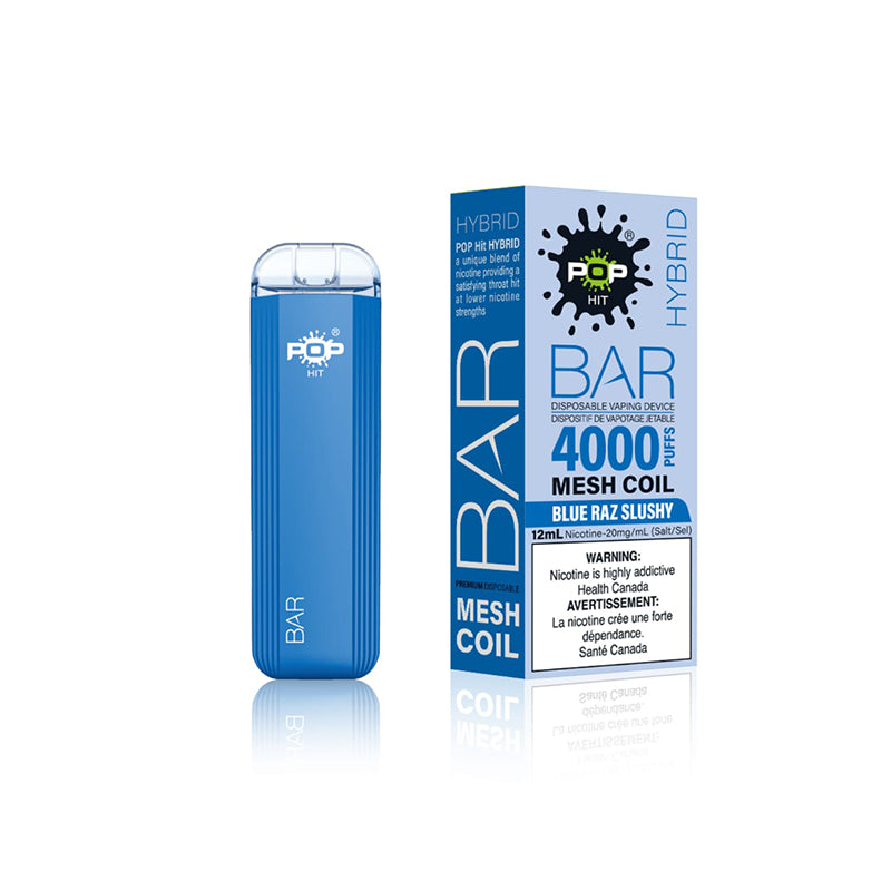 POP Bar 4000 blue raz slushy disposable vape - Popvapor