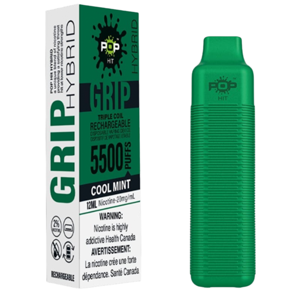 Pop Grip Disposable Vape | Cool Mint | Buy 3 Get 4 Promotion Pop Vapor Pop Grip Disposable Vape | Cool Mint | Buy 3 Get 4 Promotion Pop Vapor