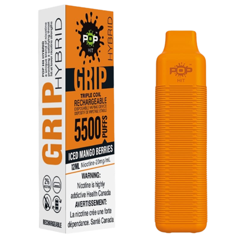 Pop ® Grip Disposable Vape | Iced Mango Berries | Buy 3 Get 4 Promotion