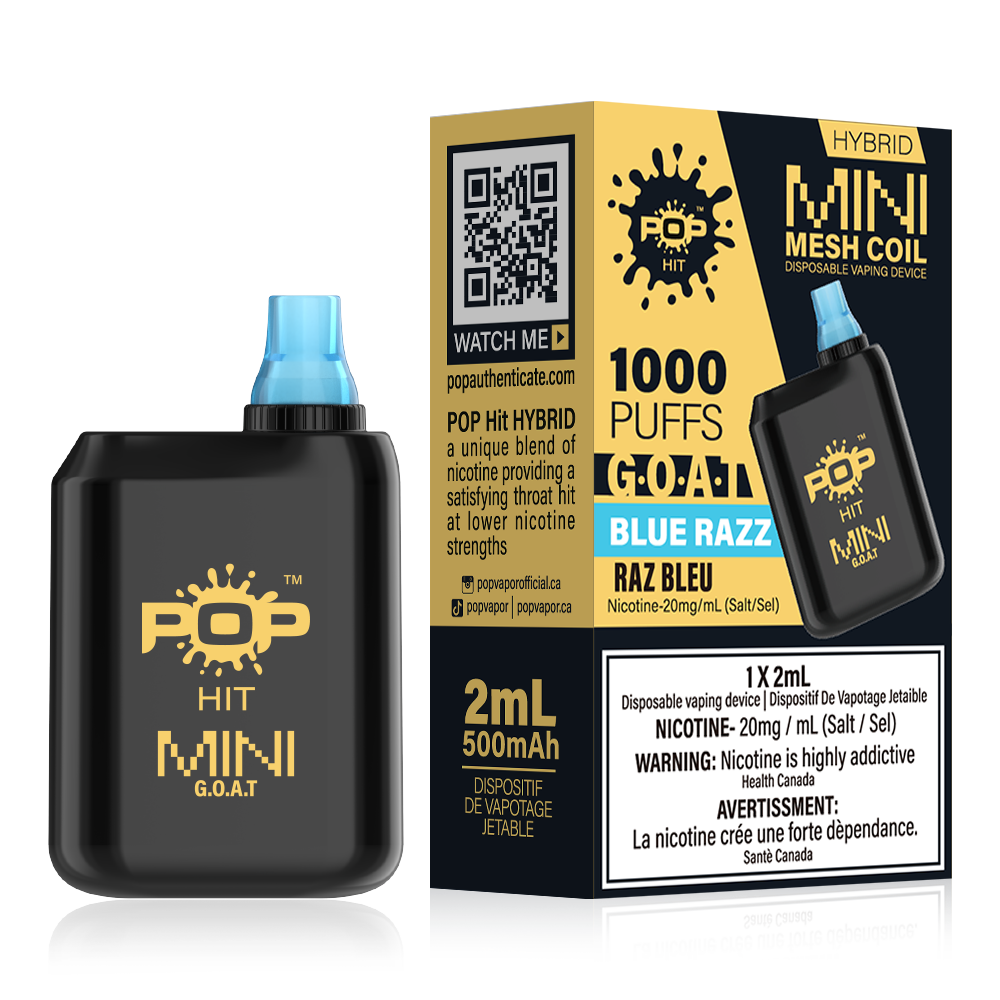 Box  Mini Disposable Vape | Blue Razz | Buy 3 Get 4 Promotion  Pop Vapor
